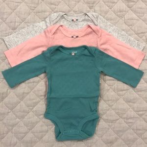 Carters heart thermal long sleeve bodysuits